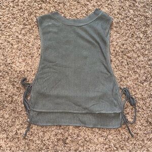 Kimchi Blue | Gray Tie-Side Tank Top